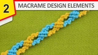 Design Elements  Macrame Chain Stitch [upl. by Aneerbas]