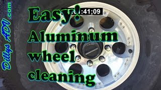 EASY ALUMINUM WHEEL CLEANING [upl. by Kinemod362]