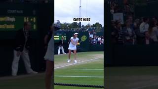 The Martina Hingis Serve swissmiss martinahingis wimbledon tennis wta [upl. by Awjan]