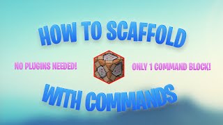 How to Scaffold in Minecraft WITHOUT Hacks Command Blocks [upl. by Yemrej68]