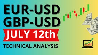 EURUSD and GBP USD Daily Analysis for July 12 2024 [upl. by Acim]