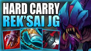 THIS IS HOW YOU CAN HARD CARRY DIFFICULT GAMES WITH REKSAI JUNGLE Gameplay Guide League of Legends [upl. by Rana760]