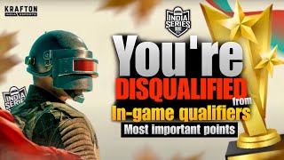 Most important points of InGame qualifiers Qualification guide  BGIS 2024 [upl. by Anauqed]