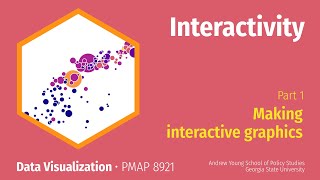 PMAP 8921 • 10 Interactivity 1 Making interactive graphics [upl. by Cline]