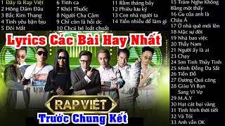 Tổng Hợp RAP VIỆT💥 Các Bài Hát Hay Nhất của Rap Việt  Best Collection Of Rap Viet  tonghoprapviet [upl. by Eibbor262]