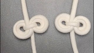 How to tie nice decorative knots for your fall sweaterdiy handmade tutorial knot knottying [upl. by Towrey]