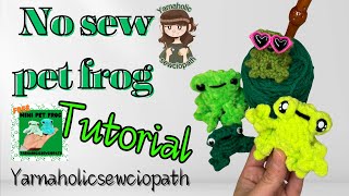 Free No sew pet frog crochet pattern tutorial [upl. by Henderson]