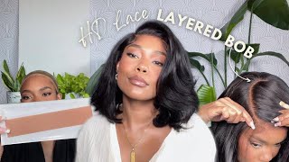 NEW Glueless Wig TrueScalp Tape The Most Realistic Yaki Bob Wig Ft HairVivi [upl. by Hayse]