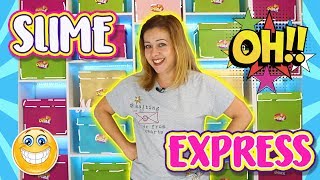 SLIME EXPRESS  SLIME CHALLENGE  Juegos con Slime  Como se Hace [upl. by Newberry]