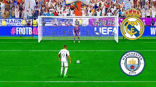 EA SPORTS FC 24Real Madrid vs Man City Mbappé vs Haaland Penalty Shootout [upl. by Funch]