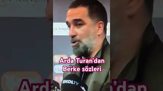 Arda Turan takımını ve Berke’yi övdü Milli takım sözleri [upl. by Warwick]