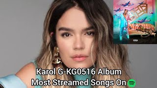 Karol GKG0516 Album Most Streamed Songs On Spotify [upl. by Peterus100]