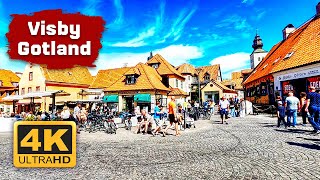 4K Visby Gotland in 3 minutes  Best Places in the Old Town [upl. by Eilsew967]