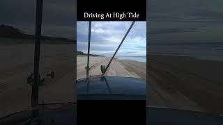 Driving At High Tide  Traveling The Beaches Of Fraser Island shorts [upl. by Ylyl]