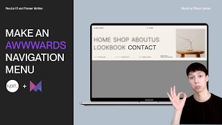 Build an Awwwards Navigation Menu using Nextjs and Framer Motion [upl. by Ateekram855]