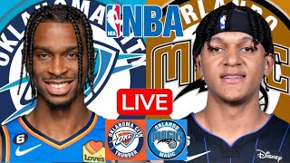 LIVE OKLAHOMA CITY THUNDER vs ORLANDO MAGIC  NBA  PLAY BY PLAY  SCOREBOARD [upl. by Nettirb]