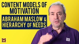 Abraham Maslow and the Hierarchy of Needs  Content Model of Motivation [upl. by Haimes]