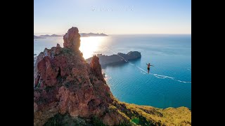 Highline en el cerro Tetakawi San Carlos Sonora [upl. by Sabanrab753]