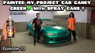 Finally Spray Painted My Project VTEC Candy Green With Cans hondacitytype2 diy vtec [upl. by Weisbrodt]