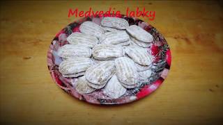 Slovak Christmas cookies Bear Paws  Medvedie labky [upl. by Hildick]