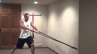 Back Training with resistance bands [upl. by Hillier]