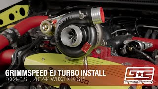 GrimmSpeed Chase JB400Overtake BB500 Turbo Install  Subaru EJ Engine [upl. by Adda]