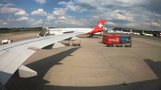 Helvetic Airways Embraer 190E2 powerful departure from Zurich with scenic Alps views I 4K60 [upl. by Mar]