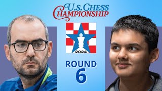 Leinier Dominguez Perez vs Abhimanyu Mishra  United States Championship 2024  Round 6 [upl. by Ertha]