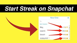 How to start streaks on snapchat Easy Method [upl. by Hairakcaz]