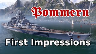 Pommern First Impressions World of Warships Ship Review [upl. by Alban]