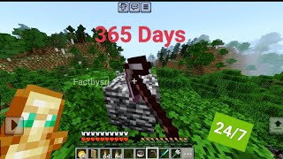 Breaking Bedrock in Minecraft FOR 365 DAYS World Record NoTShine Gaming Live Stream [upl. by Letha]