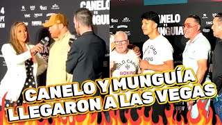 ¡Así fue la llegada del CANELO ÁLVAREZ y JAIME MUNGUIA a LAS VEGAS [upl. by Nobe]