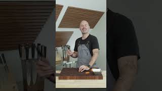 How to julienne a carrot without cutting your fingers off chefsknife kitchenknives knifeskills [upl. by Ydnar]