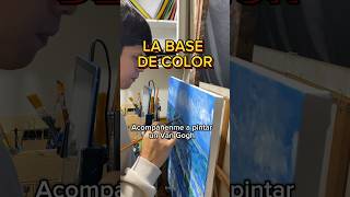 Las ventajas de una base o imprimatura de color pintando un Van Gogh🙂🎨🖌️óleo pintura vangogh [upl. by Gwenneth]