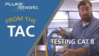 FROM THE TACTesting a Category 8 Link with the DSX8000 by Fluke Networks [upl. by Haidebez]