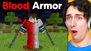 Using BLOOD ARMOR to Scare My Friends in Minecraft [upl. by Trebeh599]