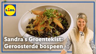 Geroosterde bospeen met zwarte bonen en mosterd  Sandras Groentekist [upl. by Tawney]