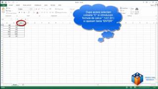 Cum facem scaderea a doua coloane in Excel 2016 [upl. by Annoled]