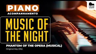 Music of the Night Phantom of the Opera  Piano Playback for Cover  Karaoke [upl. by Aehsila497]