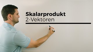 Skalarprodukt von zwei Vektoren Analytische Geometrie  Mathe by Daniel Jung [upl. by Alan540]