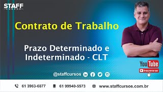 Contrato Determinado e Indeterminado CLT [upl. by Eibob]