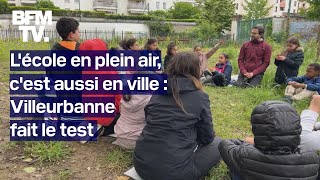 Villeurbanne fait le test de lécole en plein aire [upl. by Ecirtaemed]