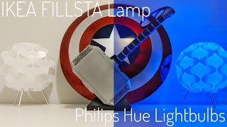 IKEA Lamp and Philips Hue Lights  Adding some style and color to my YouTube studio [upl. by Aneerak]