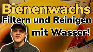 Bienenwachs reinigen  klären und filtern mit Wasser  So mache ich es [upl. by Ursala]