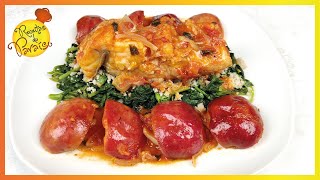 BACALHAU COM MAÇÃS fácil saboroso e saudável  🍎 Receitas do Paraíso [upl. by Ecirp186]