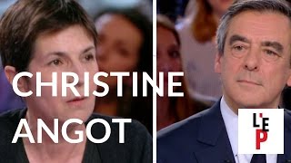 Linattendu  Christine Angot  LEmission politique avec François Fillon le 23032017 France 2 [upl. by Corabella]