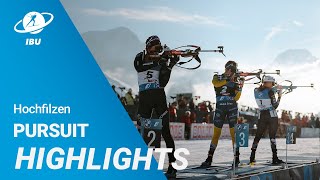 World Cup 2324 Hochfilzen Women Pursuit Highlights [upl. by Maegan969]