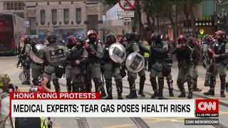 Hong Kong Protests medical experts say tear gas poses health risks [upl. by Michaelina]