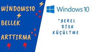 Windows 10 Yerel Disk Küçültme I Ücretsiz ve Formatsız Disk Küçültme [upl. by Hillard123]