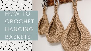 How to Crochet Hanging Baskets [upl. by Jempty445]